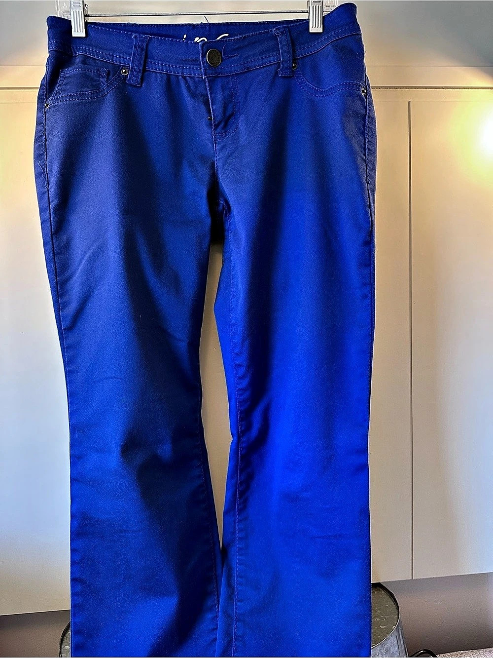 INC International Concepts Skinny Leg Denim Blue Skinny Leg Pants Size 4 Like